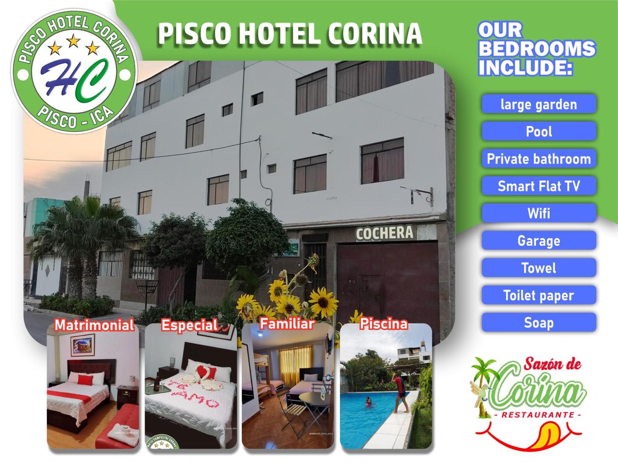 Pisco Hotel Corina Екстер'єр фото